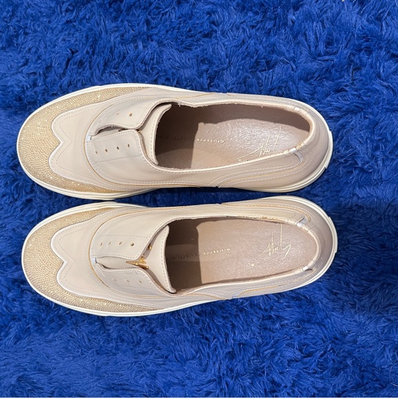 Giuseppe Zanotti Leather Studded  Slip-On Sneakers Womens 10 - Picture 6 of 13